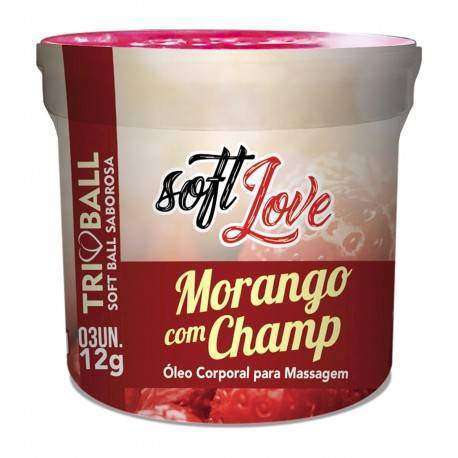Soft Ball Aromas 12Gr - Triball Morango C/ Champ