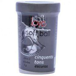 Soft Ball Funções 50 Tons mais Escuros - esquenta e Pulsa c/ 2 unidades - Soft Love