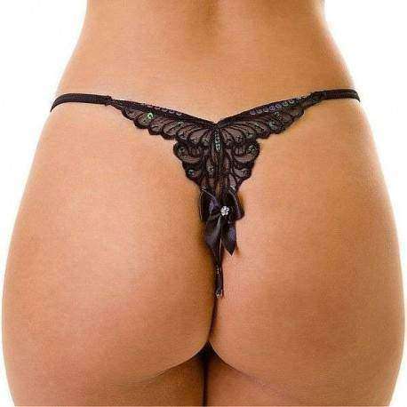 Tanga Butterfly com bordado.