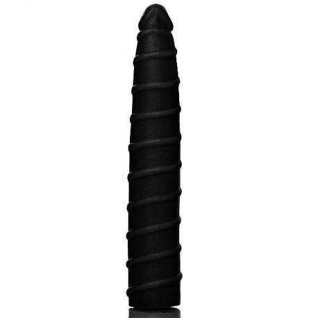 Pênis Realista flexível parafuso - em aspiral 17 x 2,5 cm na cor preto