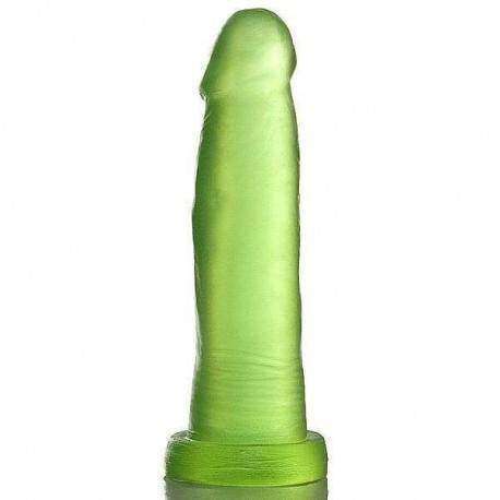 Pênis Jelly aromatizado Hortelã - 14,5 x 4 cm verde translúcida.