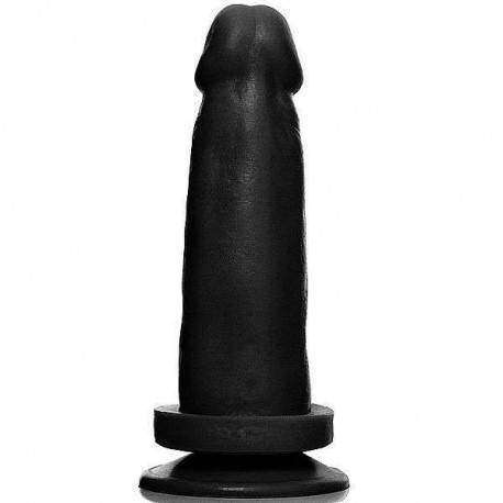 Pênis maciço e flexível com ventosa - 14,5 x 4 cm na cor preto