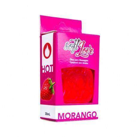 Gel beijável função Hot 30ml - Soft Love - Morango