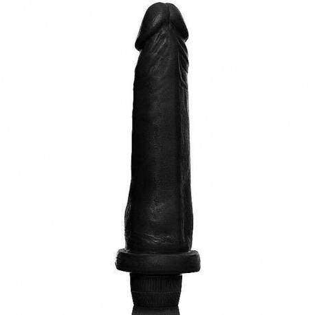 Pênis Realista com vibrador - 18,5 x 4,5 cm na cor preto
