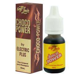 Choco Power by Eletric Plus 10ml - Beijável Eletrizante - Chocolate - Soft Love