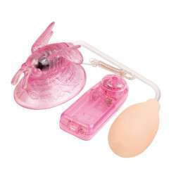 Bomba de Sucção Butterfly Vaginal Clitoral Pump com Vibrador
