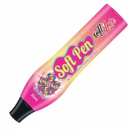 Caneta Comestível Soft Pen Pirulito Lollipop 35 ml - Soft Love