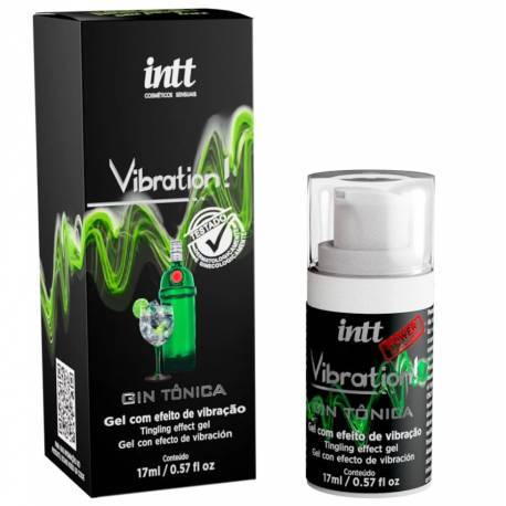  Vibration Power Gin Tônica - Estimula Vibra Excita - Gel para Massagem - Vibrador Líquido - 17 g INTT 