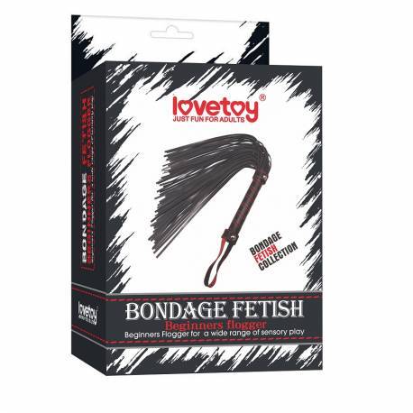Coleção Bondage Fetish Flogger - Chicote em Tiras 45 cm - Lovetoy