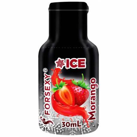Gel Comestível Sabor Morango ICE - Excita e Esfria - 30ml For Sexy 