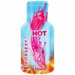 Gel Comestível Sabor Chiclete HOT - Excita e Esquenta - 30ml For Sexy 