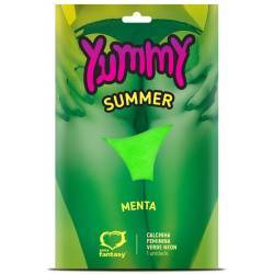 Calcinha Comestível Solúvel Yummy Summer NEON Menta - Sexy Fantasy