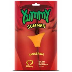Calcinha Comestível Solúvel Yummy Summer NEON Tangerina - Sexy Fantasy
