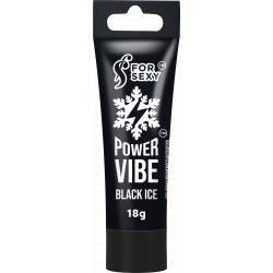 Power Vibe Bisnaga Black Ice - Vibrador Líquido Esfria 18g - For Sexy 