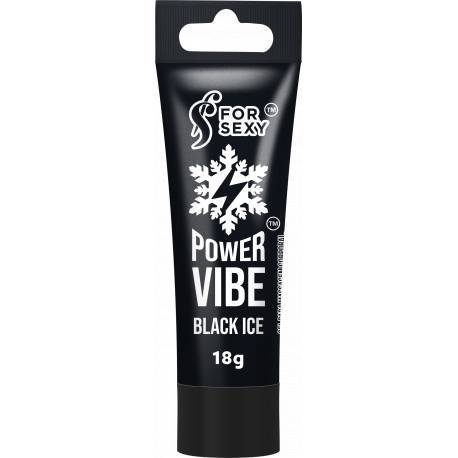  Power Vibe Bisnaga Black Ice - Vibrador Líquido Esfria 18g - For Sexy 