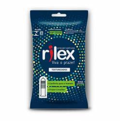 Preservativo RILEX Lubrificado Texturizado 3 unidades