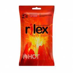 Preservativo RILEX HOT Lubrificado Sensação Quente 3 unidades