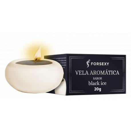 Vela Aromática para Massagem - Comestível - Black Ice 20g - For Sexy