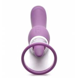 Vibrador Ponto G Bomba de Sucção Vaginal com Língua Texturizada 8 modos de Vibração - Recarregável