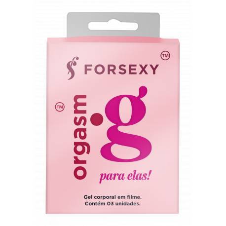  Gel Excitante Feminino Orgasm-G Multifunção 3 sachês de 2g - For Sexy
