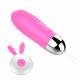 Bullet Mini 12 vibrações Recarregável em Silicone Macio Rosa Controle Remoto - Vibration Egg