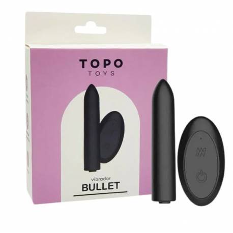 Simply I Bullet Cápsula com Controle Remoto 10 modos de vibração Recarregável Preto - Topo Toys