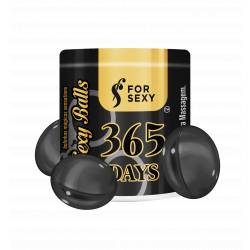 Sexy Balls - Bolinha Mágica 365 Days - Vibrador Líquido Esquenta e Esfria c/ 3 unidades - For Sexy