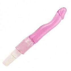 Vibrador Jelly Penis curvado com Vibro 22,5 x 3 cm cor Rosa