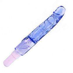 Vibrador Jelly Penis Estimulator com Vibro 22,5 x 3 cm cor lilas