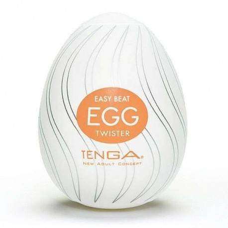 Tenga Egg - Twister (Ovo masturbador com textura ondulada com lubrificante)