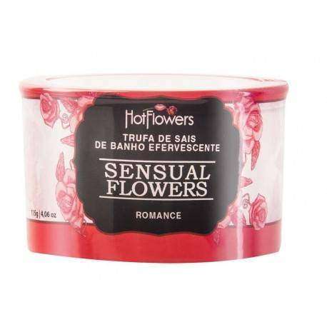 Trufa de Sais de Banho Efervescente Sensual Flowers Romance 115g - Hot Flowers