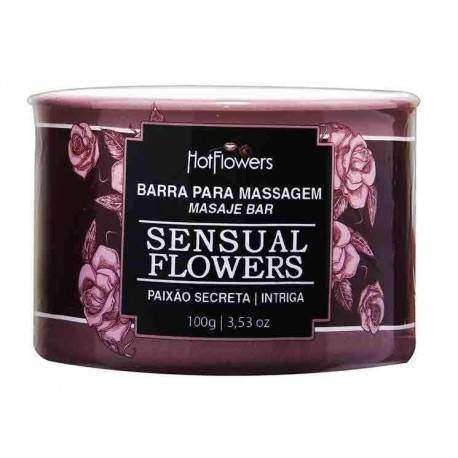 Massagem Sensual Flowers Paixão Secreta em Barra 100g - Hot Flowers