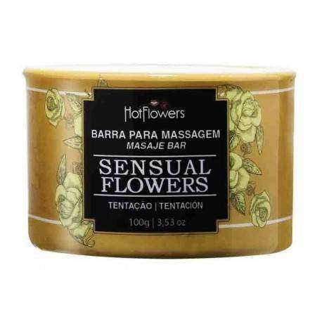 Massagem Sensual Flowers Tentação em Barra 100g - Hot Flowers