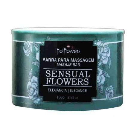 Massagem Sensual Flowers Elegância em Barra 100g - Hot Flowers