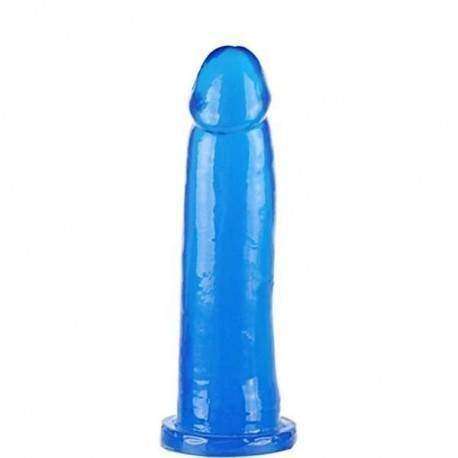 Pênis macio e flexível 13,5 x 3,3 cm cor Azul