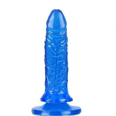 Pênis macio e flexível 13,5 x 3,5 cm cor Azul