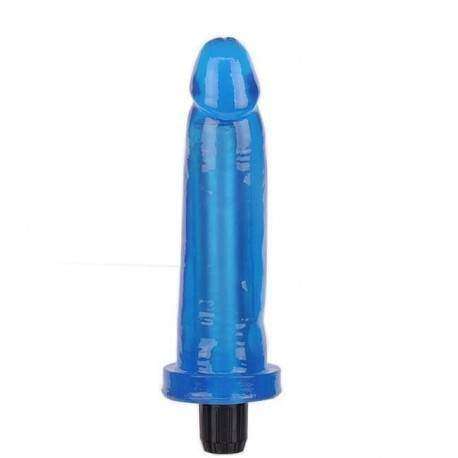 Pênis macio e flexível com Vibrador 15 x 3,3 cm cor Azul
