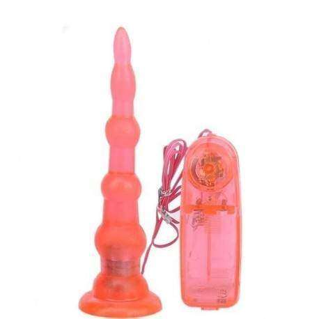 Plug anal feito em jelly macio, flexível e translúcido