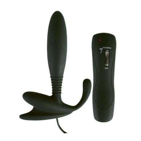 Massageador de próstata com Controle Remoto - 7 Variações de vibração - Preto