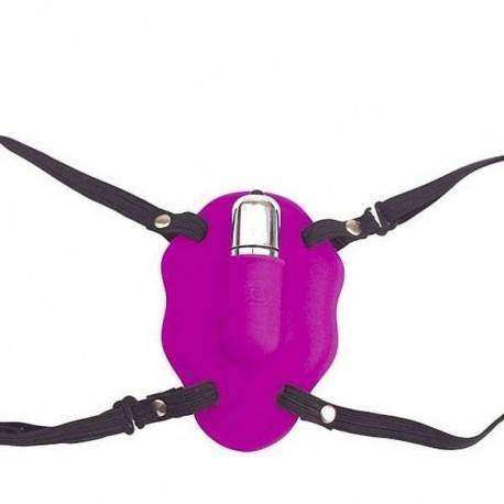Vibrador Butterfly em Silicone com Cápsula Vibratória - Pink