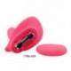Vibrador em silicone com mini pênis - Pink 30 variações de velocidade Pretty Love