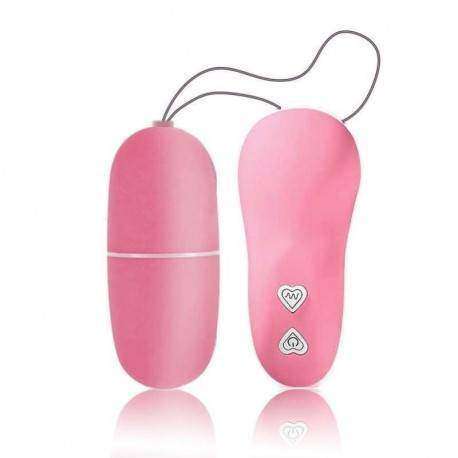 Vibrador Bullet egg controle wireless 10 Vibrações Prova Dágua - Soft Touch - Rosa