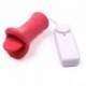 Estimulador feminino boquinha com língua Vibrador multivelocidades - na cor rosa 11 cm