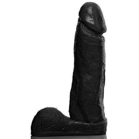 Pênis Realista flexível com Escroto 6 - 16,5 x 4 cm na cor preto